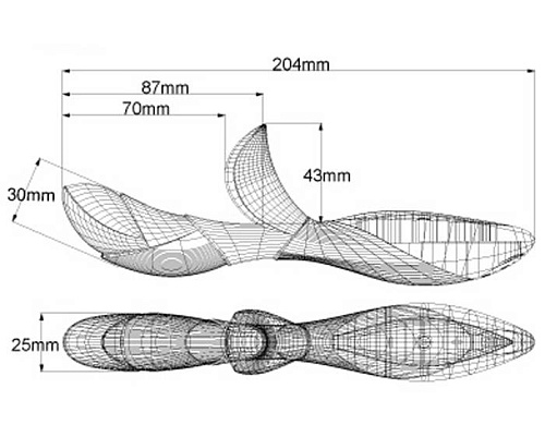 Чёрный с золотом вибратор хай-тек ZINI HUA ZV074