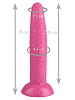 Розовый гладкий анальный стимулятор Сумерки богов 1017-17 BX DD (23 см)
