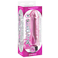 Розовый вибратор Pipedream JELLY GEMS №9 PD1459-11 (20,3 см)