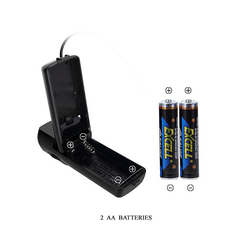 Серебристое виброяйцо с проводным пультом Baile BI-010015