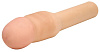 Насадка-удлинитель телесного цвета Topco Sales CyberSkin 4 inch Xtra Thick Transformer Penis Extension 1008487 (21,6 см)