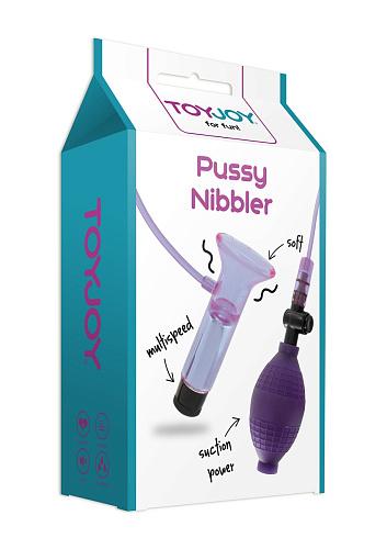 Фиолетовый клиторальный стимулятор с вибрацией Toy Joy PUSSYPUMP 3006009227