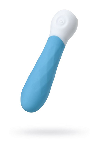 Голубой мини-вибратор с рельефом S-HANDE MINI 3 SHD-050-3B (11,8 см)