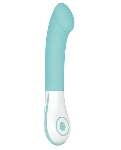 Голубой перезаряжаемый G-стимулятор OVO E3 LIGHT BLUE (18 см)