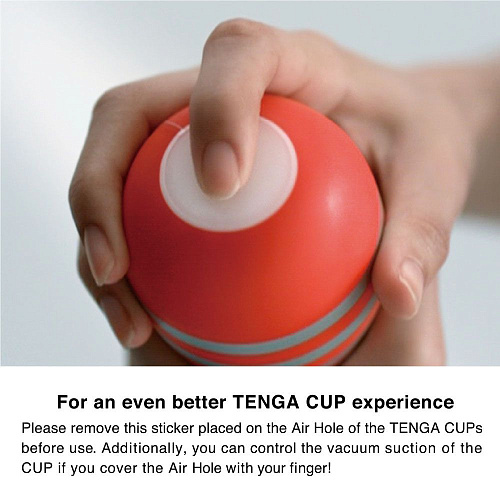 Красно-белый мастурбатор Tenga Rolling Head CUP TOC-103