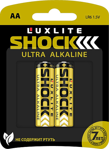 Батарейки Luxlite Shock (GOLD) 06966 (тип АА, 2 шт)