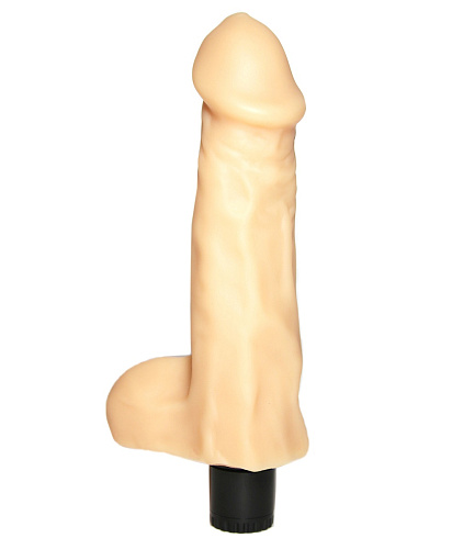 Вибратор-реалистик с мошонкой телесного цвета Сумерки богов №26 102-26 BX SB (21 см)