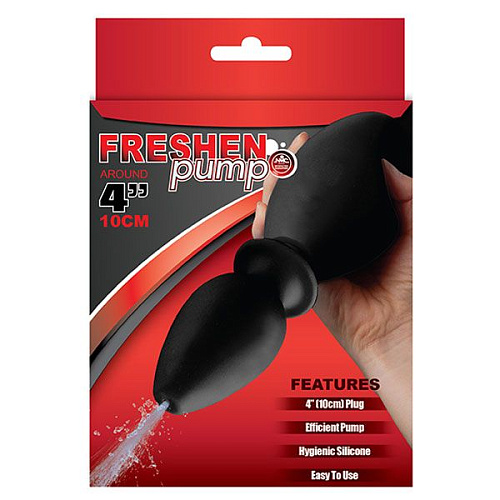 Чёрный анальный душ с насадкой-пробкой NMC 111811