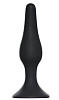 Чёрная анальная пробка Lola toys Slim Anal Plug XL 4204-01Lola (15,5 см)