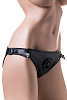 Чёрные трусики для страпона ToyFa Domino 972008