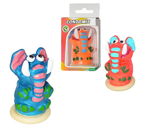 Сувенирный латексный презерватив Sitabella «Слон» 3260