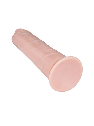 Упругий и рельефный фаллоимитатор телесного цвета на присоске LOVETOY (А-Полимер) ART-Style №23 011007