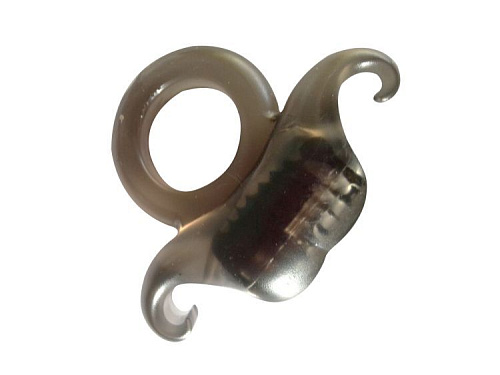 Дымчатое эрекционное виброкольцо  Бычья сила White Label 47209-MM