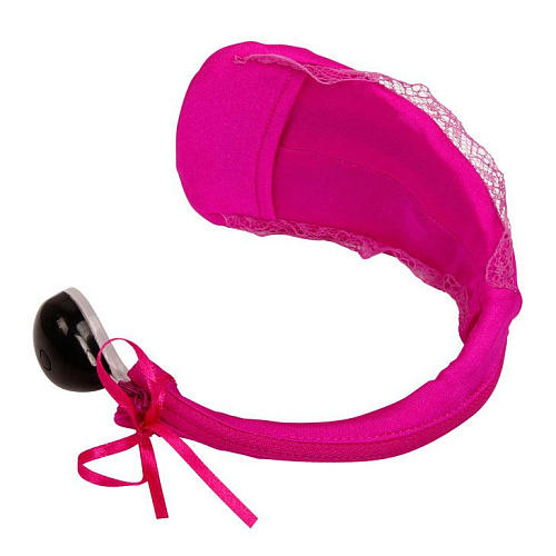 Ярко-розовые G-стринги с вибрацией Baile BI-014072-0101S