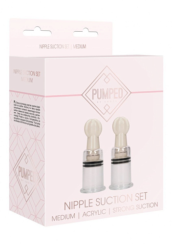 Прозрачная помпы для сосков Shots Media BV Nipple Suction Cup Medium PMP022TRA