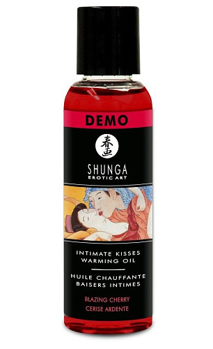 Тестер возбуждающего массажного масла с ароматом вишни Shunga 12000 (60 мл)