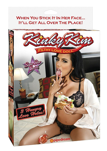 Надувная секс-кукла телесного цвета с 3 любовными отверстиями Pipedream Kinky Kim Filthy Love Doll PD3572-00