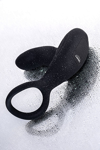 Чёрный стимулятор простаты с вибрацией Levett Maud 15049