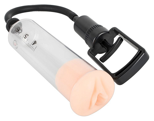 Прозрачная помпа с уплотняющей вставкой-вагиной Orion Erostyle Penis Pump 05259950000