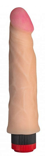 Телесный реалистичный вибратор Сумерки богов №66 3202-66 BX DD (18,5 см)