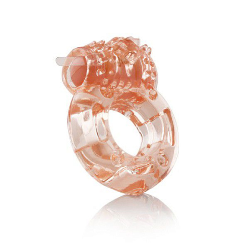 Толстое виброкольцо персикового цвета Screaming O O Plus SOP-110