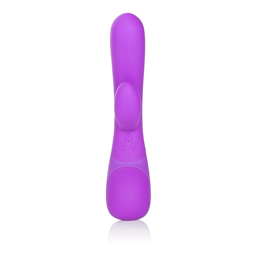 Фиолетовый вибромассажёр со стимуляцией клитора California Exotic Novelties Impress «g» SE-4430-14-3 (18 см)