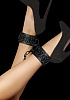 Чёрные поножи Shots Media BV Luxury Ankle Cuffs OU342BLK