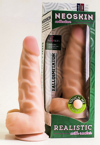 Телесный фаллоимитатор-реалистик на присоске LOVETOY (А-Полимер) 818706 (18,5 см)