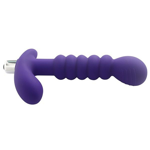 Фиолетовый рельефный вибростимулятор простаты Howells 188012pur (17,5 см)