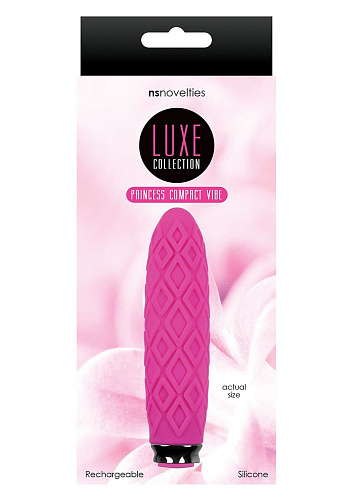 Перезаряжаемый розовый вибромассажёр NS Novelties Luxe Compact Vibe Princess NSN-0207-14 (10,8 см)
