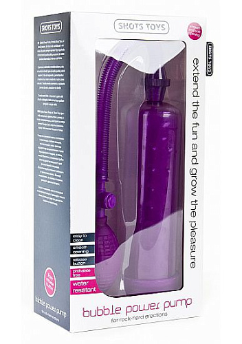 Вакуумная помпа фиолетового цвета Shots Media BV Bubble Power Purple SHT140PUR