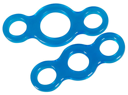 Набор из 2 эрекционных голубвх колец с петлями по бокам Orion 0511811