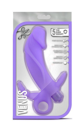 Фиолетовый вибромассажёр Blush Novelties LUXE VENUS PURPLE BL-05261 (17,2 см)
