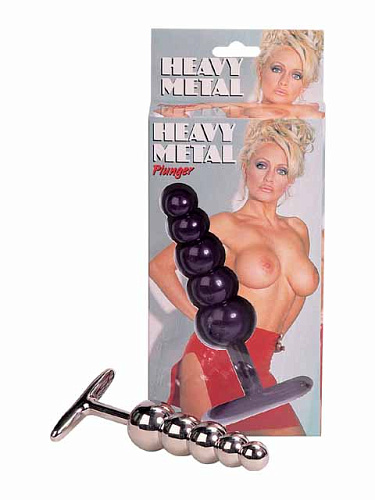 Анальная ёлочка из металла Seven Creations Heavy Metal Plunger 99091-BX (16 см)