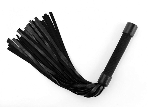 Чёрная плеть БДСМ арсенал My Rules 6904-1ars (43 см)