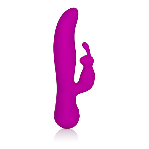 Фиолетовый вибромассажёр со стимулятором-зайчиком Jopen Vanity Vr16 JO-4774-14-3 (21,5 см)
