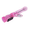 Розовый гнущийся вибратор со стимулятором клитора Baile BW-037027-0101 (20,5 см)