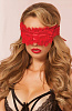 Красная мягкая кружевная маска на глаза Seven`til Midnight STM-40135P