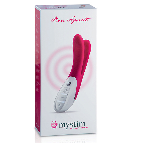 Ярко-розовый вибратор MyStim Bon Aparte 46850 (25 см)