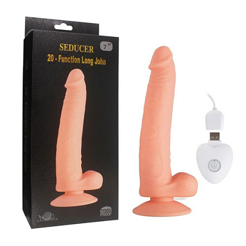 Телесный вибратор Howells SEDUCER 20 Function Long John 170313Flesh (21,5 см)