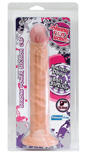 Телесный фаллоимитатор с рельефом NMC 111352 (22,9 см)