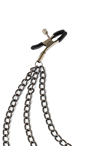 Зажимы на соски с тройной цепочкой Lola toys Uncensored 1139-01lola