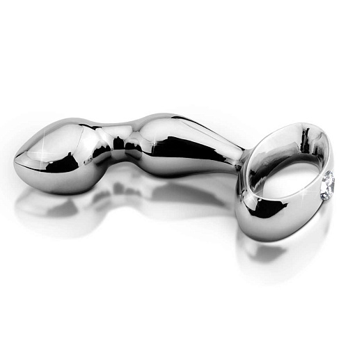 Стальной анальный стимулятор в металлическом кейсе Pipedream METAL WORX PD2372-00 (10,8 см)