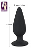 Чёрная анальная втулка Orion Heavy Plug Medium 05330090000 (8,9 см)