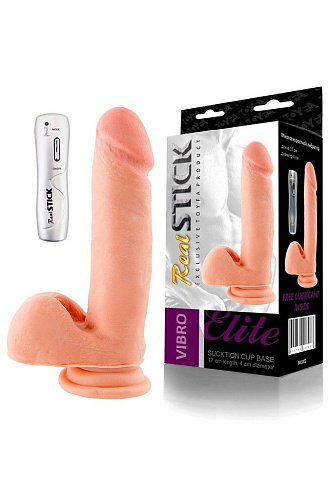 Телесный вибратор на присоске ToyFa 981002 (17 см)