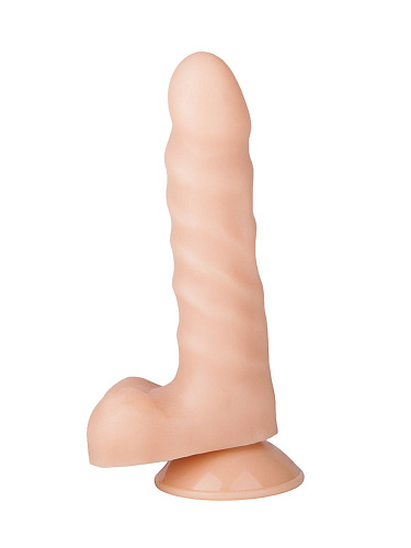 Телесный фаллоимитатор с мошонкой на присоске Сумерки богов №25 101-25 BX DD (16,5 см)