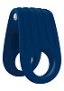 Двойное синее эрекционное виброкольцо OVO B12 BLUE