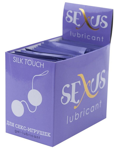 Набор из 50 пробников увлажняющей гель-смазки для секс-игрушек Sexus Silk Touch Toy 817018 (50 шт × 6 мл)