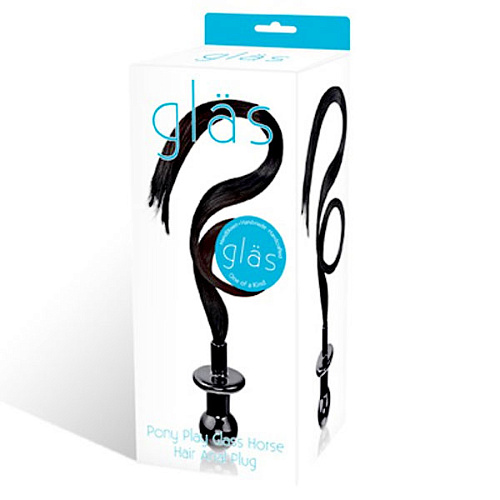 Втулка для из тёмного стекла Glas Pony-Play GLAS-133 (8 см)