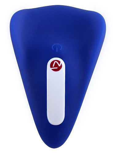 Синий универсальный массажёр Nomi Tang BETTER THAN CHOCOLATE 2 BLUE E24926